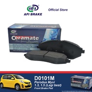 Ceramate Front Brake Pad - Perodua Myvi 1.3,1.5 (Lagi Best) - D0101M (1set)