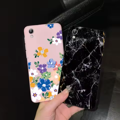 For Vivo Y51 2015 Case Casing Y51L Y51 1707 Y51A Back Cover Silicon Flower Painted New Stylish Phone