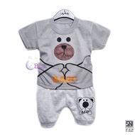 BOBOBAM BABY BOY CLOTHES 6-12 MONTHS CUTE BEAR BABY BOY CLOTHES/ 6-12 MONTHS