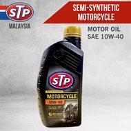STP Motorcycle Oil Semi-Synthetic 4T 10W-40 946ML Engine Oil MINYAK HITAM ENJIN MOTOR