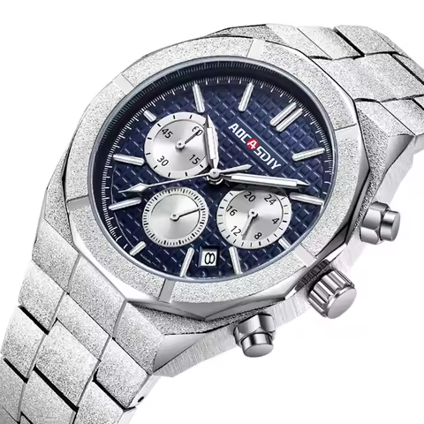 AOCASDIY Top Fashion Business Men's Multi-Functional Six-pin Quartz Waterproof Men's Watch