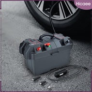 Hicaee Outdoor Battery Tray Cases Portable Motor Battery Box for ATV Truck SUV