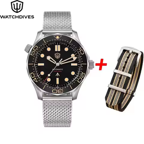 Watchdives WD007 Titanium Watch NH35/NH38 Movement Domed Sapphire 200m Waterproof Luminous Wristwatc