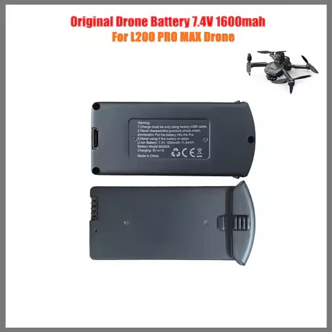 L200 Pro Max GPS Drone Battery 7.4V 1600MAh L200 Mini Rechargeable Battery For L200 Li-po Battery Pa