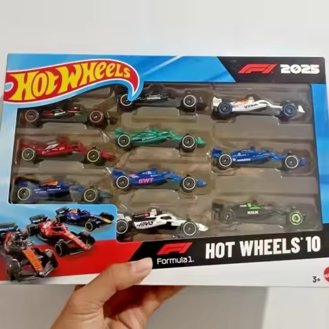 Hotwheels F1 Formula 1 Racing Car Model Alloy Diecast Ferrari Mclaren Mercedes Collectible Five Pack