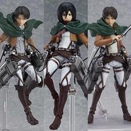 【免運】【快速出货】【清倉】進擊的巨人  三笠 艾倫 利威爾兵長 figma207 可動公仔 模型 手辦 港版  露