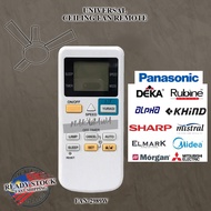 PANASONIC KDK KHIND MIDEA DEKA FANCO ALPHA RUBINE UNIVERSAL FAN REMOTE CONTROL FAN 2989V /FAN 2989W