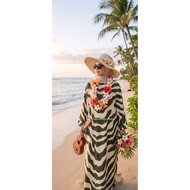 (A) Baggy56 Aloha Hawaii Beach Dress girl fashion Spring And Summer Floral Dress .PHOTOSHOOT.UMRAH