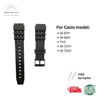 Watch Strap for Casio W-87H W-88H FV2 W-727H W-731H 19mm
