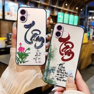 Tam an calligraphy plastic case for iphone 16 15 14 13 12 11 x xs xr 8 7 6 pro max plus mini 6s 6g 7