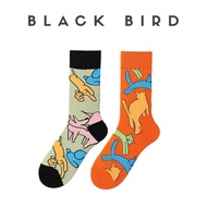 Blackbird High Socks - Funny Cat Socks Funny Socks