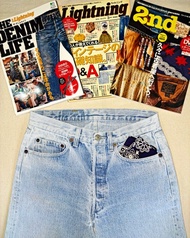 Levis 501-0119 original vintage 1980s light blue denim   實腰30"          🇺🇸美國製