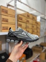 New Balance 1906R Light Grey Black Mesh Y2K Retro Running Sneakers