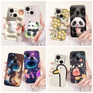 ITEL A50C A669L Cute Panda Rabbit Cartoon Phone Casing itel A50C Lens Protective Soft Silicone Case