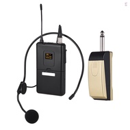 [SQC]UHF Wireless Microphone Mic System with Receiver Transmitter Headset Microphone for Business Meeting Public Speech Classroom Teaching