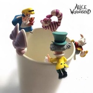 愛麗絲夢遊仙境 杯緣子 裝飾 收藏 時間兔 妙妙貓 alice 迪士尼公主 擺設 手辦 模型