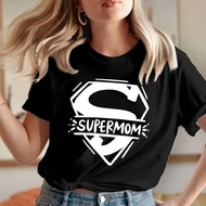 Mothers Day Tshirt Super Mom Superhero Mother's Day T-Shirt Loving Caring Mummy Tops Women Clothes T