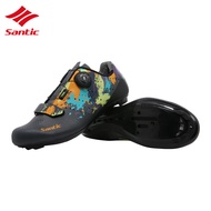 Santic Road Cycling Shoes for Men Women Outdoor Cycing Training Shoes Bike Professional Athletic Self-Locking Road Bicycle Shoes