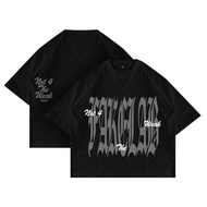 HITAM Fakelab Boxy Taste Black Tshirt / Ts Black Grunge / Kaos Hardcore N4TW