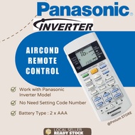 Panasonic Inverter Air Conditional Aircond Remote Control