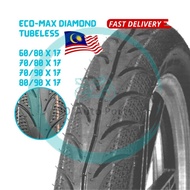 TAYAR MOTOR TUBELESS DIAMOND 60 80 17 70 80 17 70 90 17 80  90 17 TYRE MOTOR TUBE LESS DIAMOND TIRE 