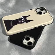 Playing Cool Black Dog Pattern Phone Casing Compatible for IPhone 15 13 14 12 11 Pro X XR Xs Max Se2020 7/8 Plus Independent Lens Protection Frame Soft Silicone Phone Case