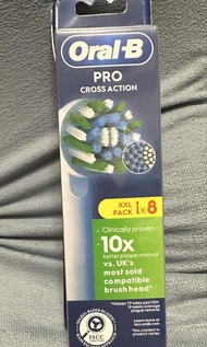 Last one ✨ Oral B EB50 PRO(8支裝) 白色電動牙刷替換CrossAction多動向交叉刷頭  牙刷頭 (8pack)
