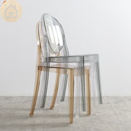 Nordic Dining Chair Ghost Chair Home Plastic Crystal Stool Acrylic Transparent Makeup Chair
