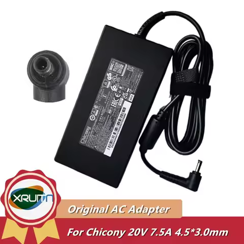 Genuine Chicony A18-150P1A 150W AC Adapter Charger 20V 7.5A for MSI GF66 GF76 A150A039P Gaming Lapto