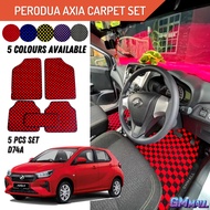 5PC PERODUA AXIA Thailand Dice Carpet Floor Ambient Light Mat Lampu Karpet Lapik alas dadu axia d74a
