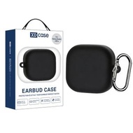全城熱賣 - XDcase 純色液態矽膠耳機套帶掛鈎（黑色）適用於三星 Galaxy Buds4 / 4 Pro