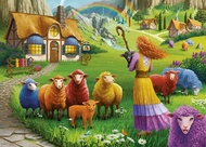 The Happy Sheep Yarn Shop - 1000 Piece Jigsaw Puzzle for Adults | Unique Softclick Technology | Vibr