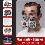/ 100% Breathable  18 in 1 gas mask 3m mask 3m respirator mask dust mask Half Facepiece Reusable Spr