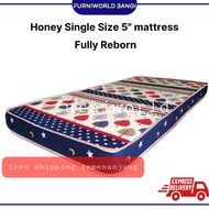 Honey Single Size 5" mattress / Tilam Single Bujang 5" Fully Rebound