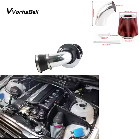 Cold Air Intake Kit With Filter & Pipe For BMW E46 3 Series 323 325 328 330 1999-2005