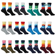 WRIA Men's Socks Colorful Casual Warm Argyle Filled Optic