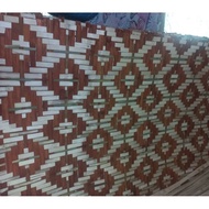 ♞Amakan/Sawali native bamboo wall diamond design 5pcs.set size:4×8
