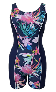 【女士泳衣】平腳連身泳衣 - 尺寸：M碼