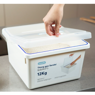Thùng gạo cao cấp 12kg Chính hãng Sendai Inochi Nhật Bản kháng khuẩn an toàn cho sức khỏe
