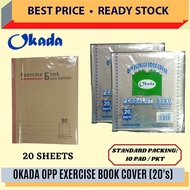 OPP Book Wrapper F5 Size / "Self-Adhensive" Book Cover Transparent / Pembalut Buku Beready