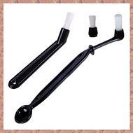 Coffee Machine Cleaning Brush Set, 3 Pieces Espresso Cleaner Brushes with Spoon Tool(R F C V)