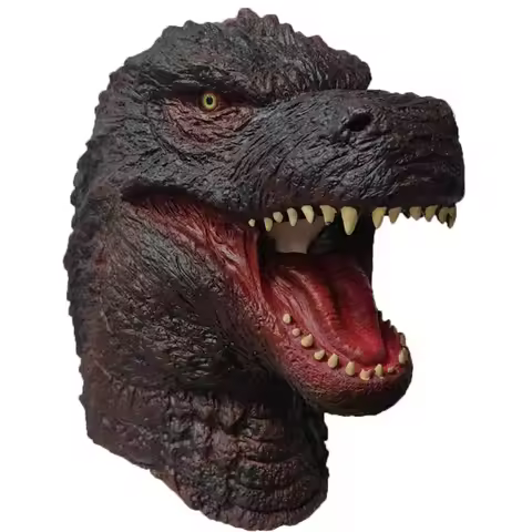 2026 New Godzilla Latex Mask Halloween Dinosaur Cosplay Godzilla Headgear Monster Mask Carnival Cost