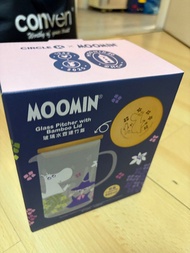 Circle K moomin 姆明玻璃水壺1套