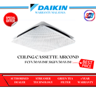 DAIKIN (AUTHORIZED DEALER) 2.0HP REVO CEILING CASSETTE AIRCOND (SMART WIFI) FCFV50AV1MF/RGFV50AV1M