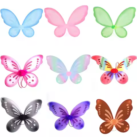 Lovely Girls Fairy Butterfly Wings Costume Toddler Dress Up Fairy Wings Halloween Angel Wings Costum