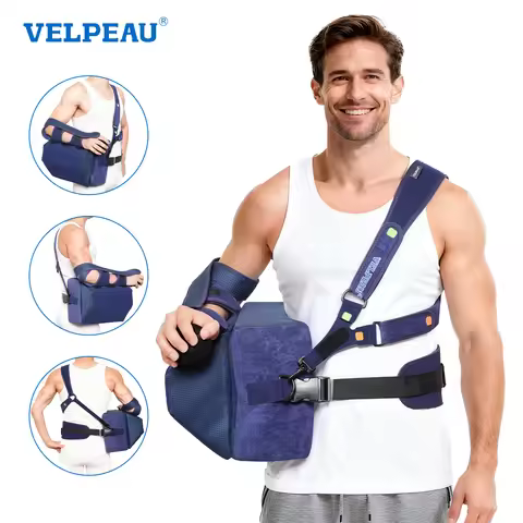 VELPEAU Adjustable Shoulder Abduction Sling for Fixation and Postoperative Care, Shoulder Immobilize