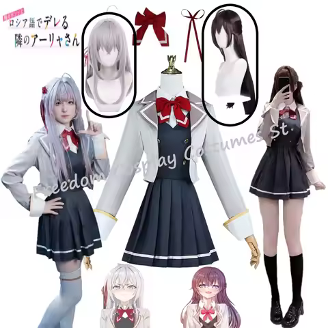 Anime Alya Sometimes Hides Her Feelings in Russian Alisa Mikhailova Kujou Cosplay Costume wig Jk Yuk