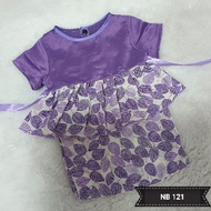 Peplum newborn baju kurung baby