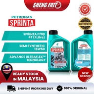 SIRIM} PETRONAS F700 15W50 10W40 SEMI 100% ORIGINAL 4T ENGINE OIL MOTORCYCLE SIRIM MALAYSIA