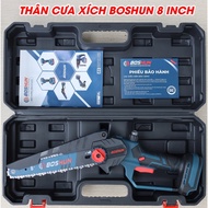 Máy Cưa Xích BOSHUN BS-CS08BL Lam Xích 8inch Không Chổi Than - 15cell - Có Tra Nhớt Tự Động